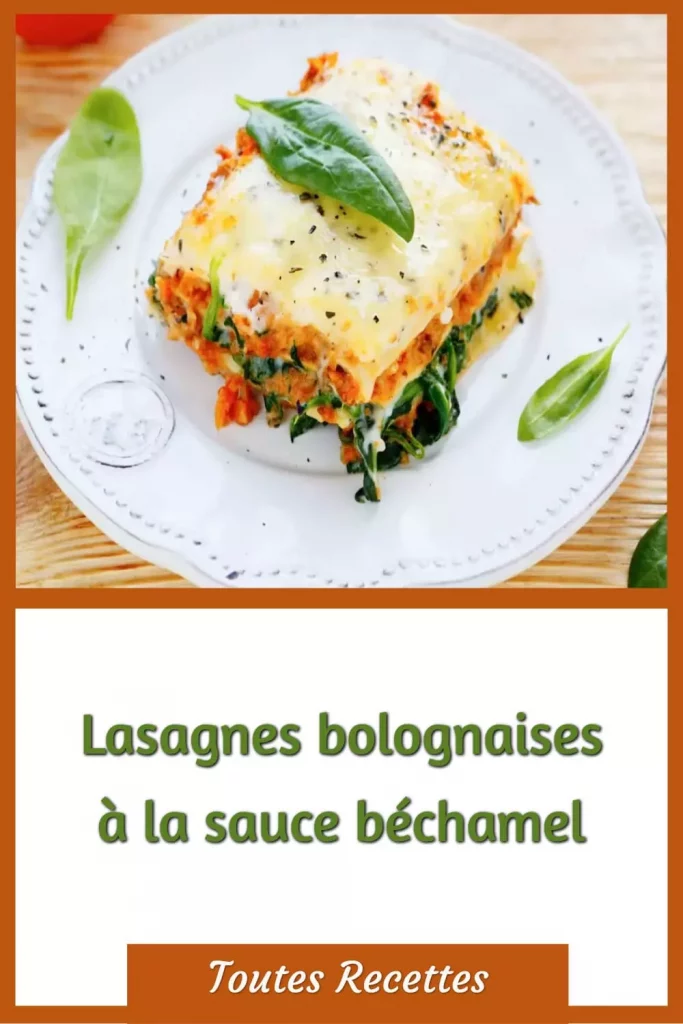 Lasagnes bolognaises à la sauce béchamel – Toutes Recettes