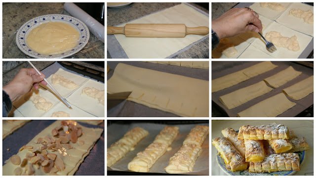 Comment préparer les Chaussons crème pâtissière et amandes etapes 2