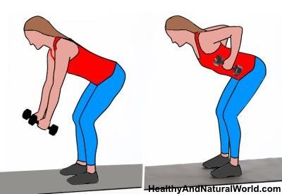 exercices simples pour se débarrasser des bras flasques: Rowings
