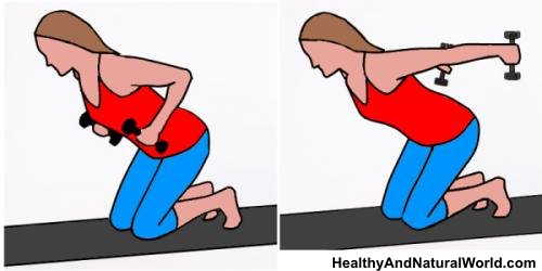 exercices simples pour se débarrasser des bras flasques: Extensions arrières